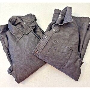 Chef Works Urban Collection Shirt Womens Gray Long Sleeve Button Front Small x 2